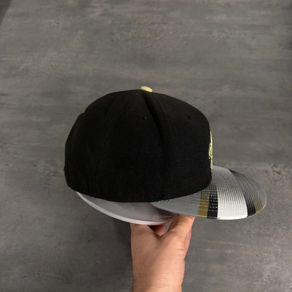 New Era New Orleans Saints Hat 7 3/4 Black‎ Gold Gray White NFL 59FIFTY Fitted